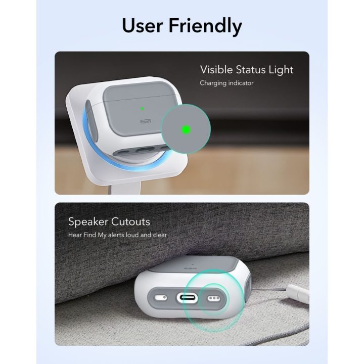 Dėklas AirPods Pro 3 baltas HaloLock ESR