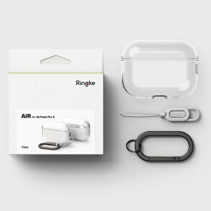 Dėklas skaidrus AirPods Pro 3 Ringke