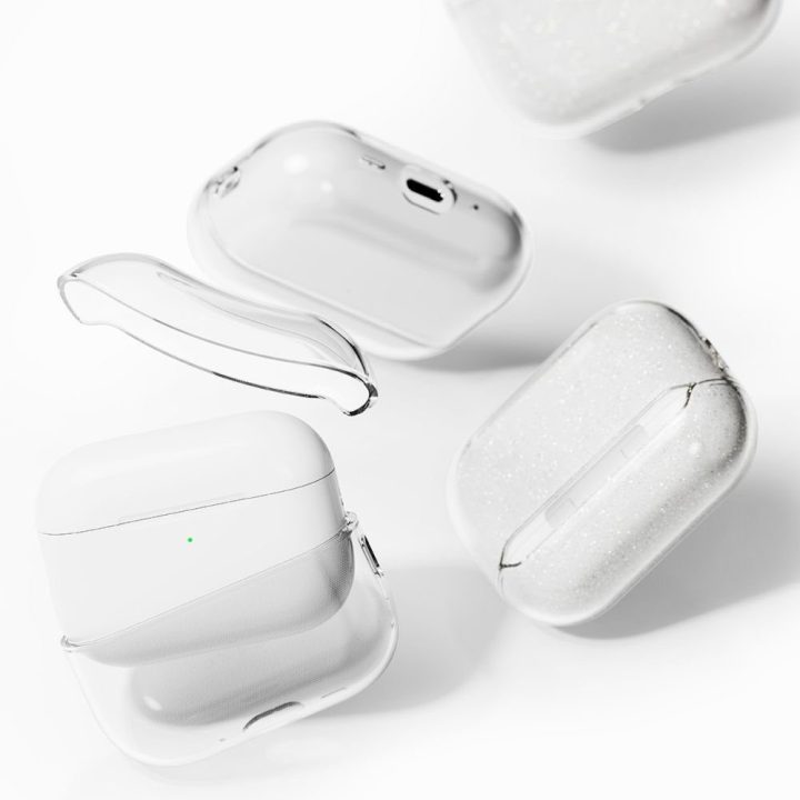Dėklas skaidrus su blizgučiais AirPods Pro 3 Ringke