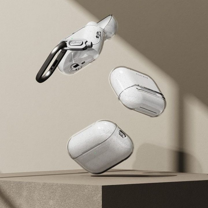 Dėklas skaidrus su blizgučiais AirPods Pro 3 Ringke