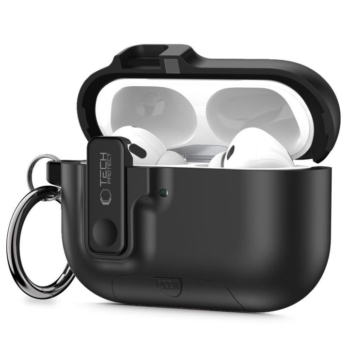 Dėklas AirPods Pro 3 juodas Slim Hook