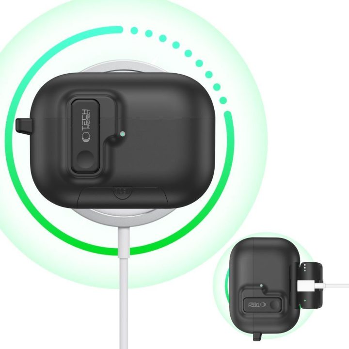 Dėklas AirPods Pro 3 juodas Slim Hook