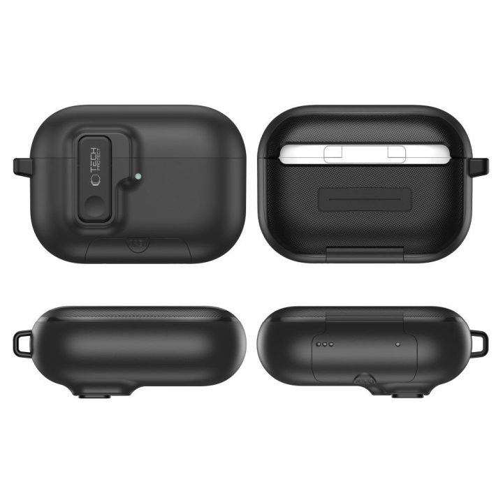 Dėklas AirPods Pro 3 juodas Slim Hook