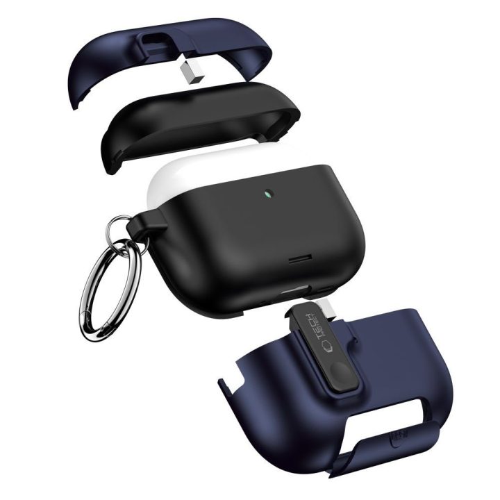 Dėklas AirPods Pro 3 ausinėms plonas mėlynas Slim Hook
