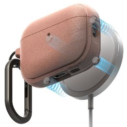 Dėklas magnetinis rožinis AirPods Pro 3 Ringke