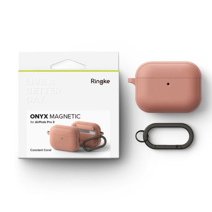 Dėklas magnetinis rožinis AirPods Pro 3 Ringke