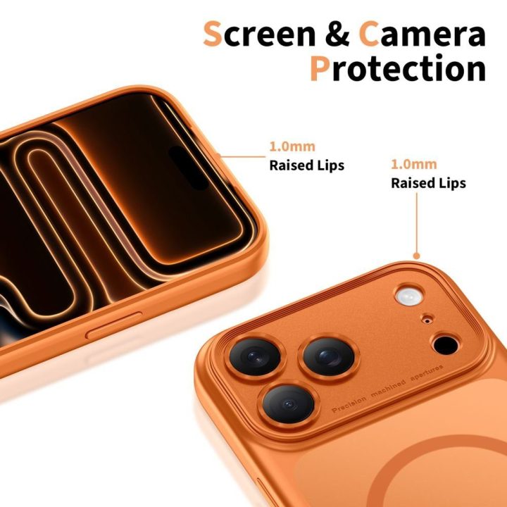 iPhone 17 Pro dėklas oranžinis Magpeak