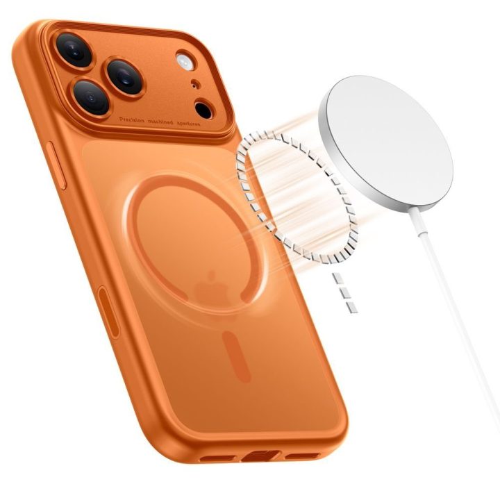 iPhone 17 Pro dėklas oranžinis Magpeak
