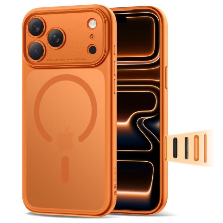 iPhone 17 Pro dėklas oranžinis Magpeak