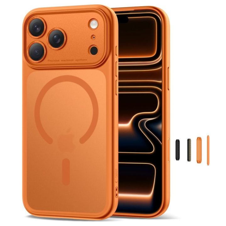 iPhone 17 Pro dėklas oranžinis Magpeak