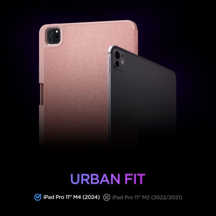 Dėklas iPad Pro 11 Urban Fit rožinis Spigen
