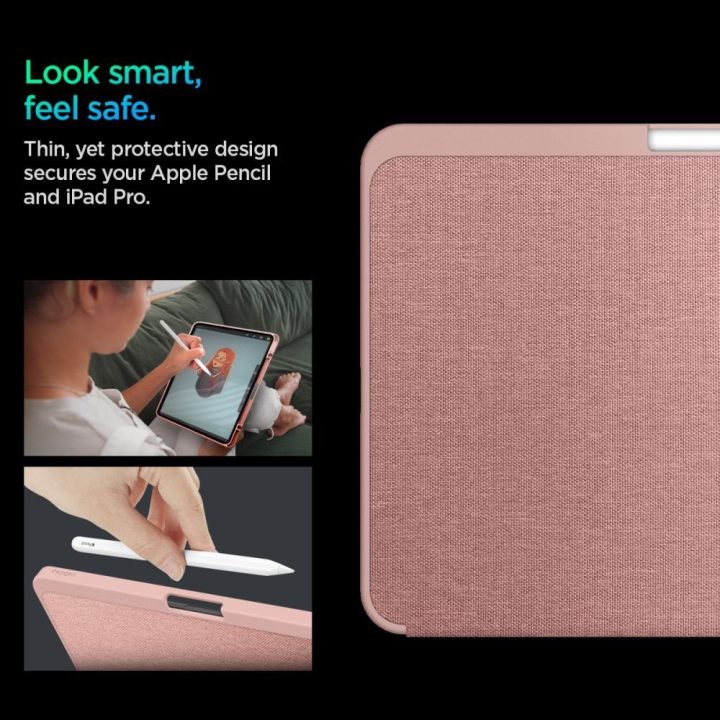 Dėklas iPad Pro 11 Urban Fit rožinis Spigen