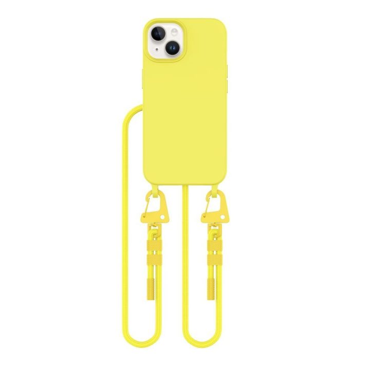 iPhone 13 dėklas geltonas Magnecklace