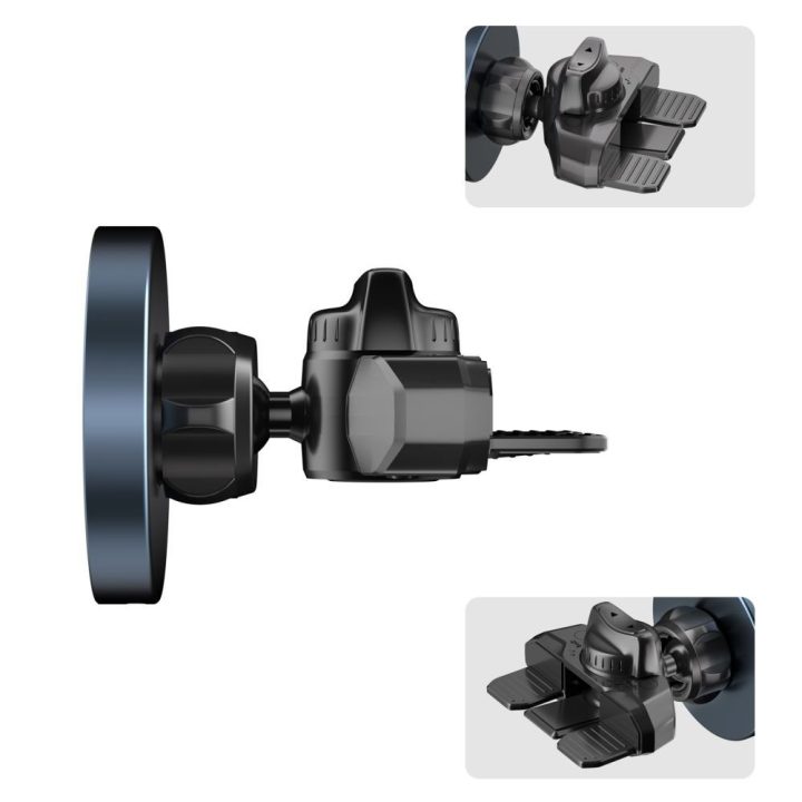 Laikiklis magnetinis automobilinis juodas MagSafe MM15W-V5