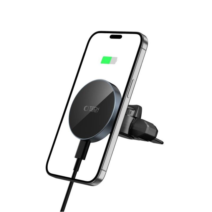 Laikiklis magnetinis automobilinis juodas MagSafe MM15W-V5