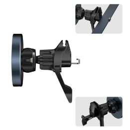 Automobilinis magnetinis telefono laikiklis MagSafe juodas MM15W-V5