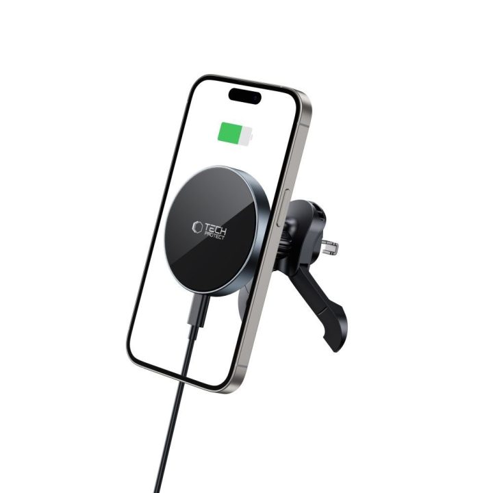 Automobilinis magnetinis telefono laikiklis MagSafe juodas MM15W-V5