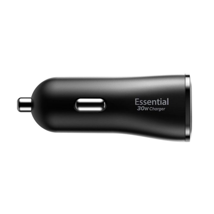 Automobilinis įkroviklis juodas 30W (2 jungtys) Spigen