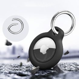Dėklai Apple AirTag juodi (4 vnt.) Rough
