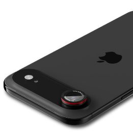 iPhone Air objektyvo stikliukai (2 vnt.) juodi ir raudoni Spigen