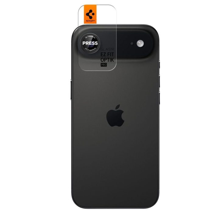 iPhone Air objektyvo stikliukai (2 vnt.) juodi ir raudoni Spigen