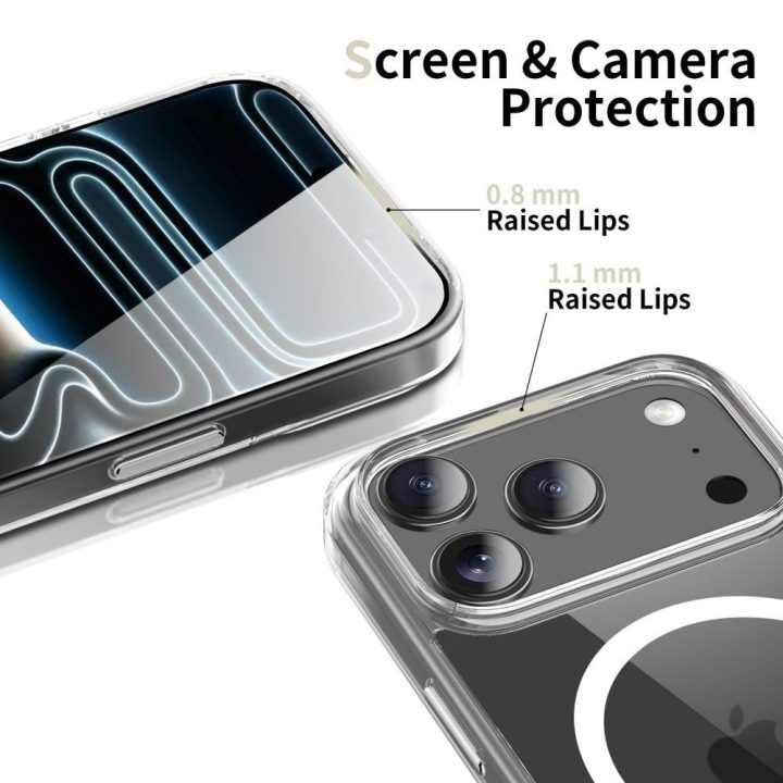 iPhone 17 Pro Max dėklas permatomas Flexair