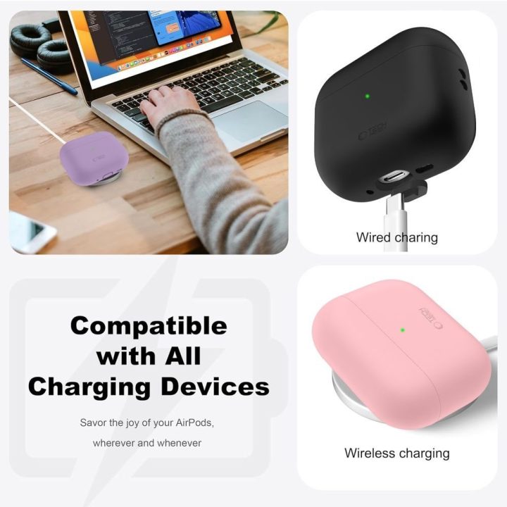 Dėklas AirPods Pro 3 tamsiai mėlynas Silicone Case