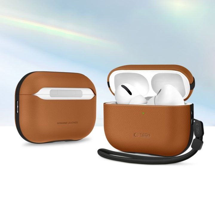 Dėklas AirPods Pro 3 rudas NaturalFit