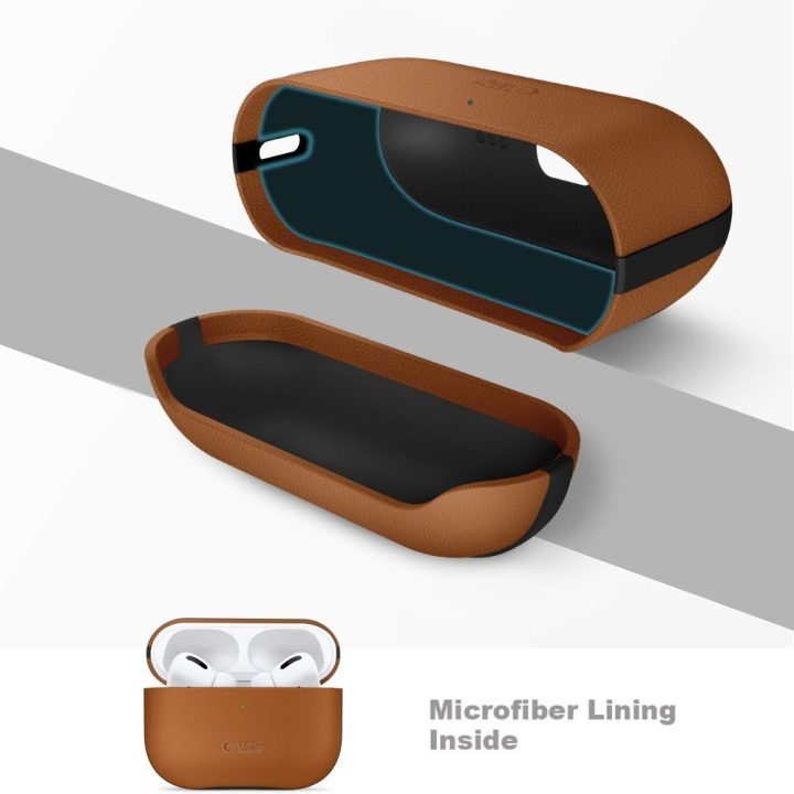 Dėklas AirPods Pro 3 rudas NaturalFit
