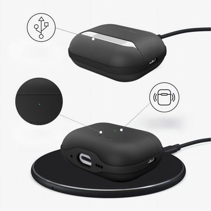 Dėklas AirPods Pro 3 juodas NaturalFit