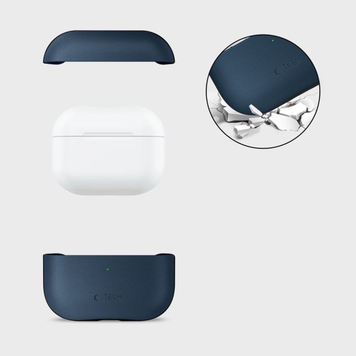 Dėklas AirPods Pro 3 tamsiai mėlynas NaturalFit