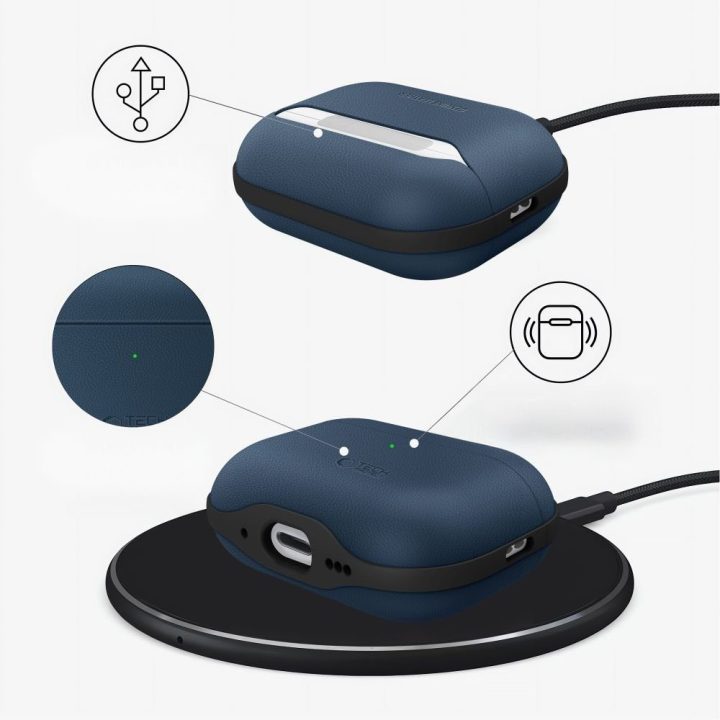 Dėklas AirPods Pro 3 tamsiai mėlynas NaturalFit