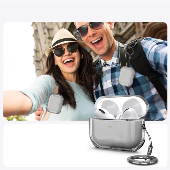 Dėklas AirPods Pro 3 permatomas Bounce