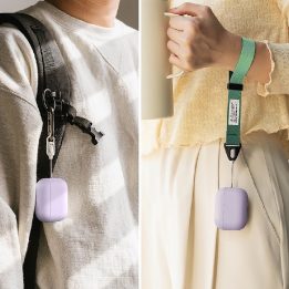 Dėklas silikoninis AirPods Pro 3 violetinis Ringke