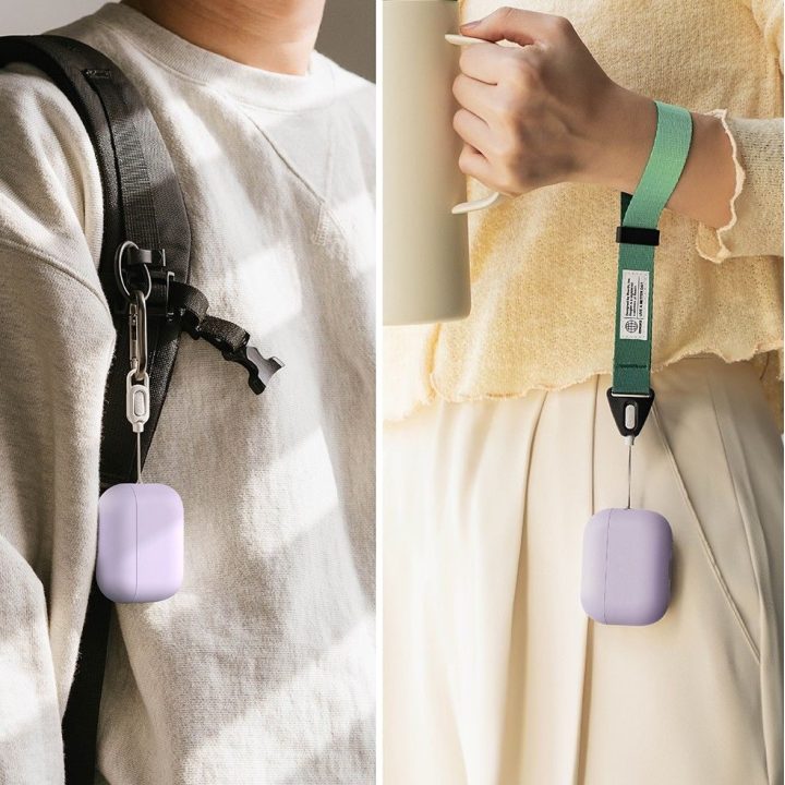 Dėklas silikoninis AirPods Pro 3 violetinis Ringke
