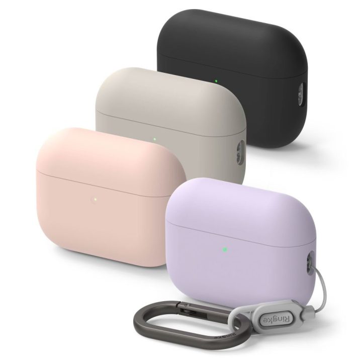 Dėklas silikoninis AirPods Pro 3 violetinis Ringke