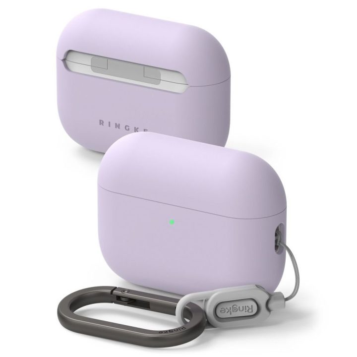Dėklas silikoninis AirPods Pro 3 violetinis Ringke
