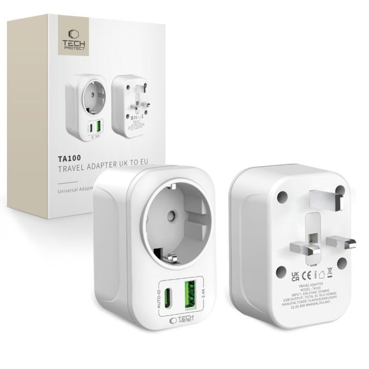 Adapteris USB baltas TA100