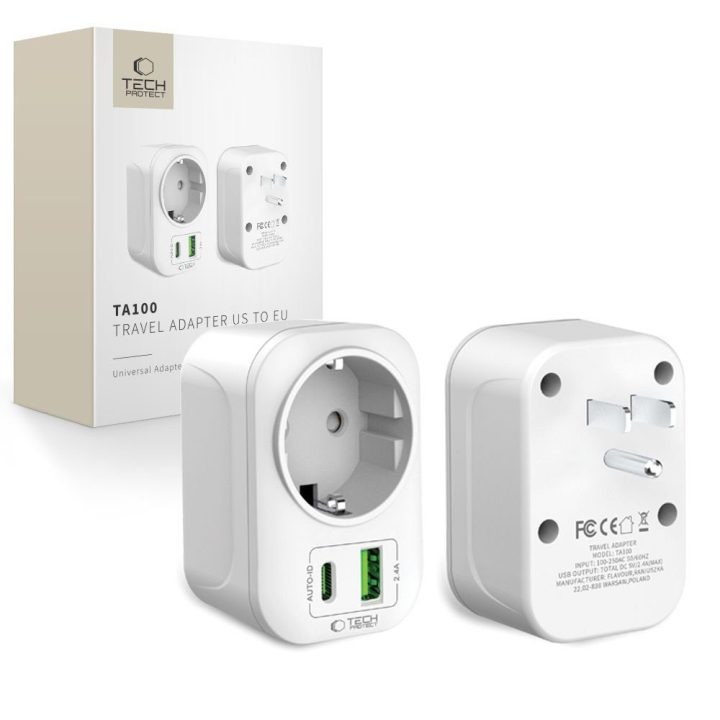 Adapteris USB baltas TA100
