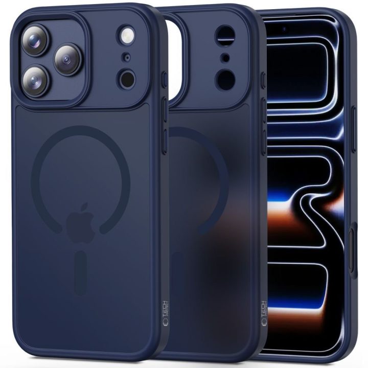 iPhone 17 Pro dėklas tamsiai mėlynas MagMat