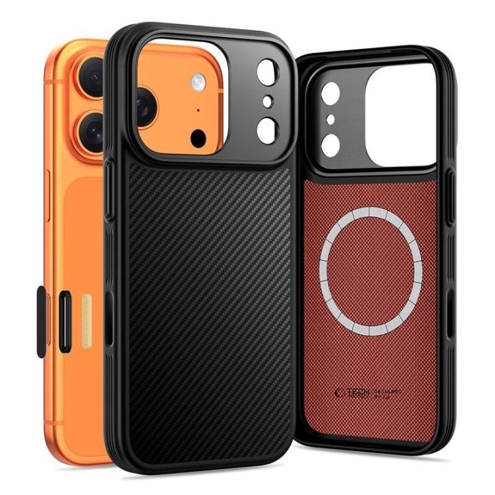 iPhone 17 Pro Max dėklas su MagSafe Kevlar Aramid