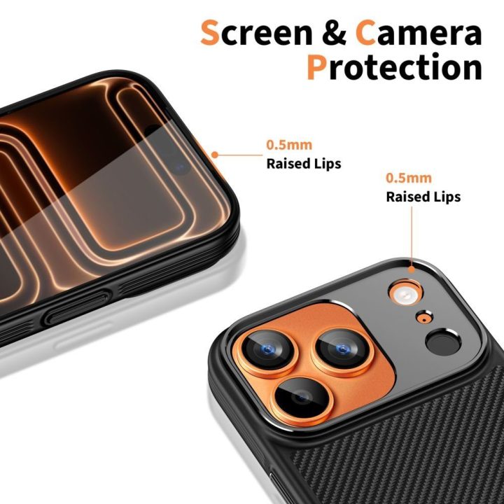 iPhone 17 Pro Max dėklas su MagSafe Kevlar Aramid