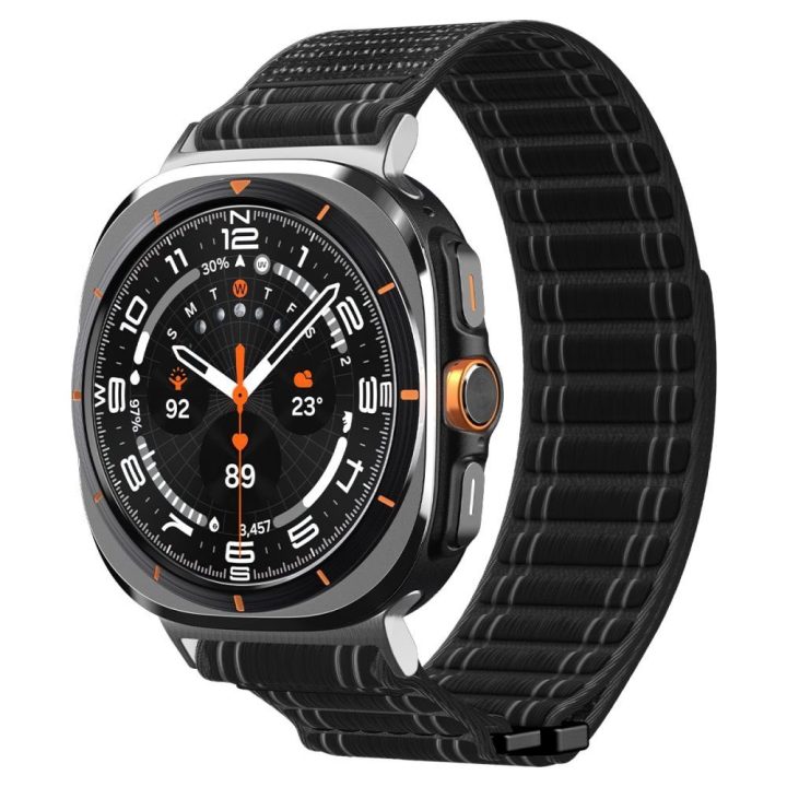 Dirželis laikrodžiui Samsung Galaxy Watch Ultra 47 mm juodas Spigen
