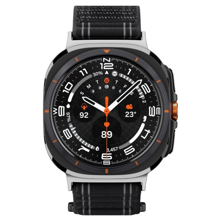 Dirželis laikrodžiui Samsung Galaxy Watch Ultra 47 mm juodas Spigen