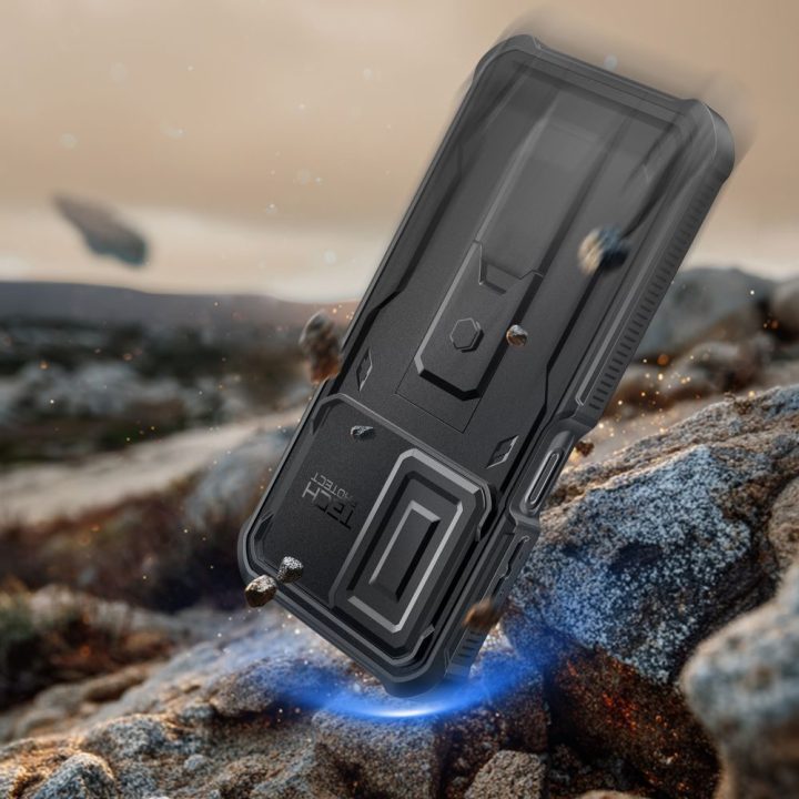 Samsung Galaxy A17 telefono dėklas juodas Kevlar Cam+