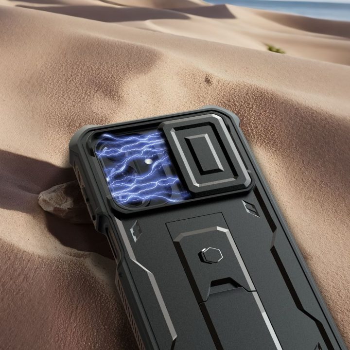 Samsung Galaxy A17 telefono dėklas juodas Kevlar Cam+