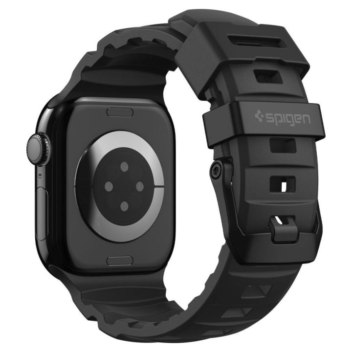 Dirželis Apple Watch 44 / 45 / 46 / 49 mm juodas Spigen