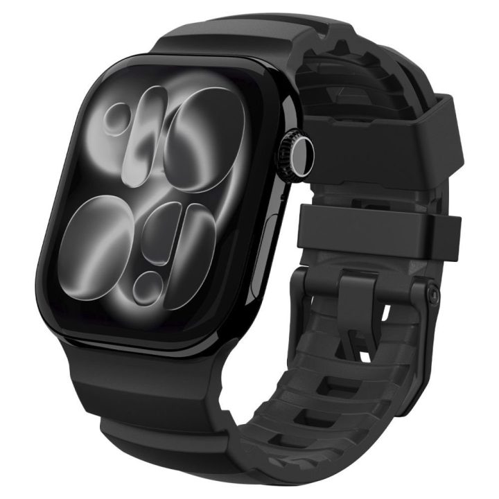 Dirželis Apple Watch 44 / 45 / 46 / 49 mm juodas Spigen
