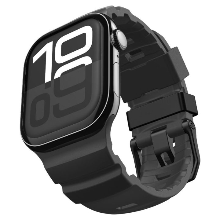 Dirželis Apple Watch 44 / 45 / 46 / 49 mm juodas Spigen