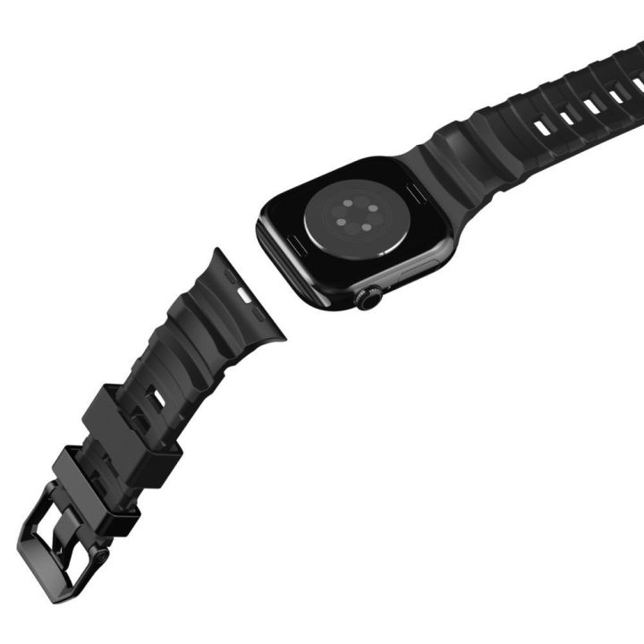 Dirželis Apple Watch 44 / 45 / 46 / 49 mm juodas Spigen